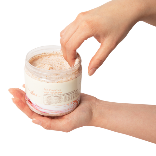 MANNA KADAR BEAUTY Sea Minerals Renewing Exfoliating Cream Body Scrub 4