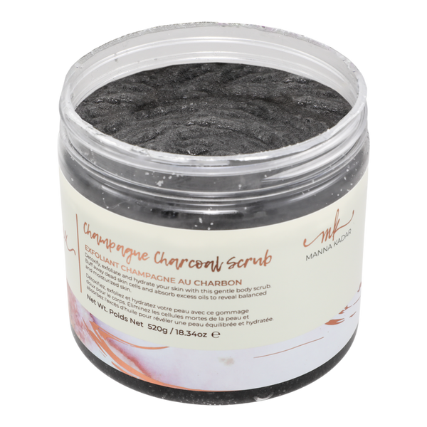 MANNA KADAR BEAUTY Champagne Scented Charcoal Exfoliating Body Scrub #3