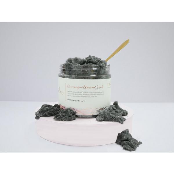 MANNA KADAR BEAUTY Champagne Scented Charcoal Exfoliating Body Scrub #6