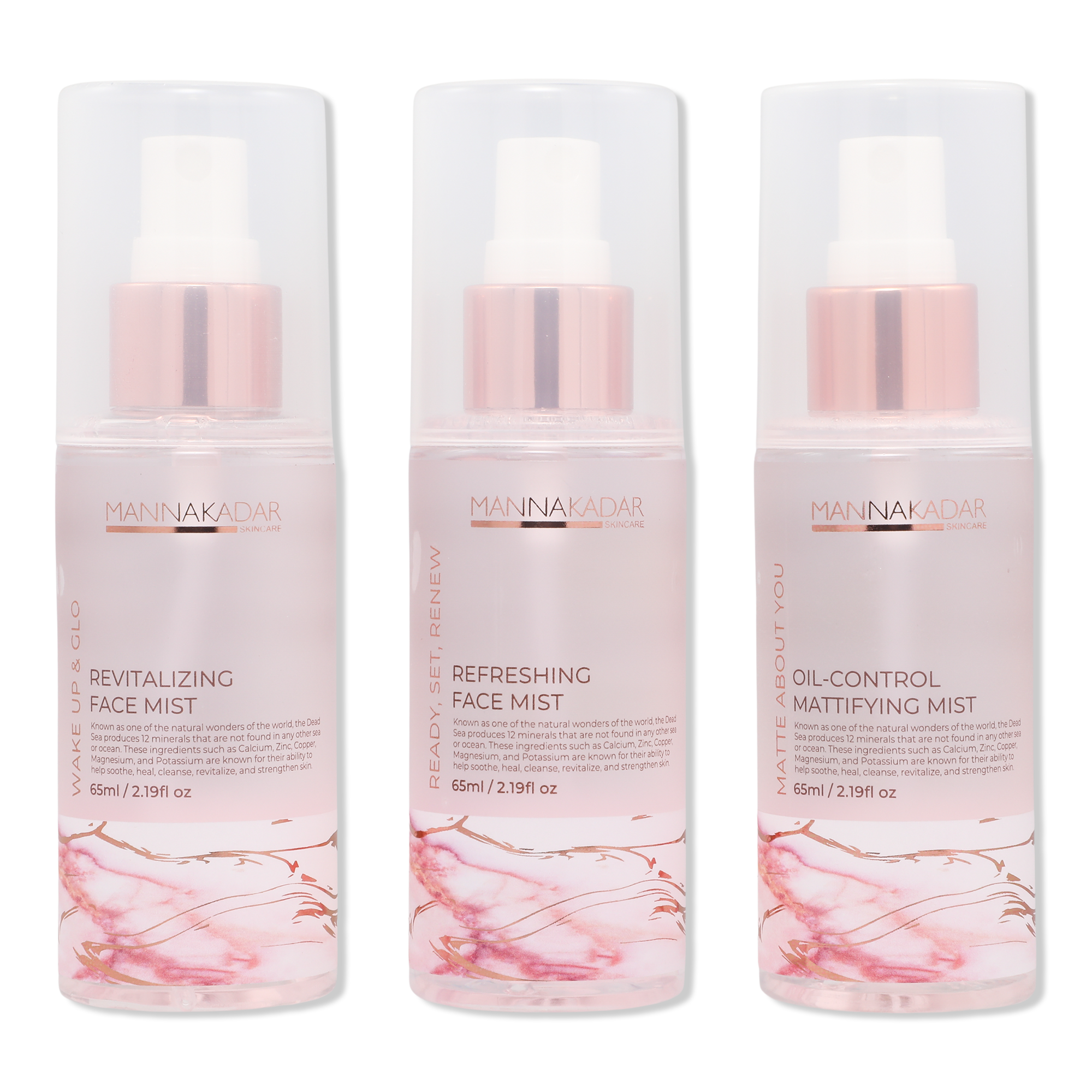 MANNA KADAR BEAUTY Ready, Set, Refresh 3pc Facial Mist Set #1