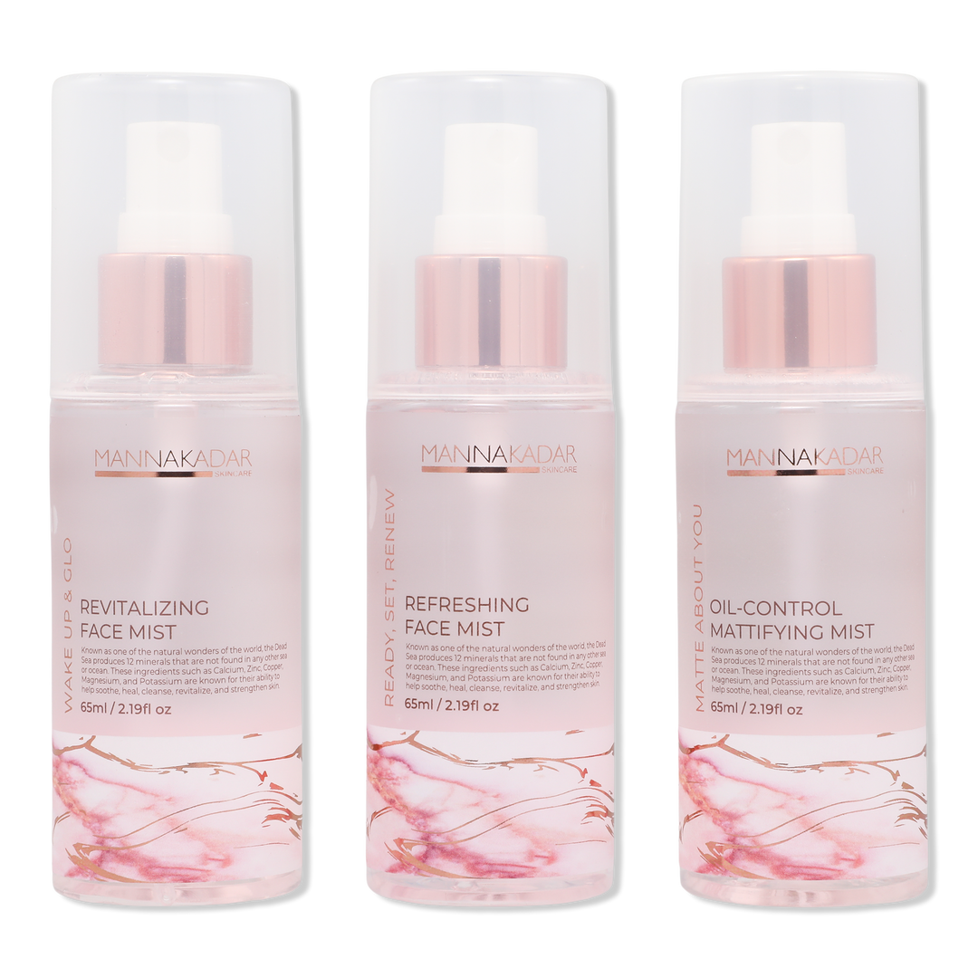 MANNA KADAR BEAUTY Ready, Set, Refresh 3pc Facial Mist Set #1