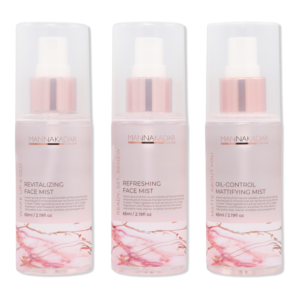MANNA KADAR BEAUTY Ready, Set, Refresh 3pc Facial Mist Set