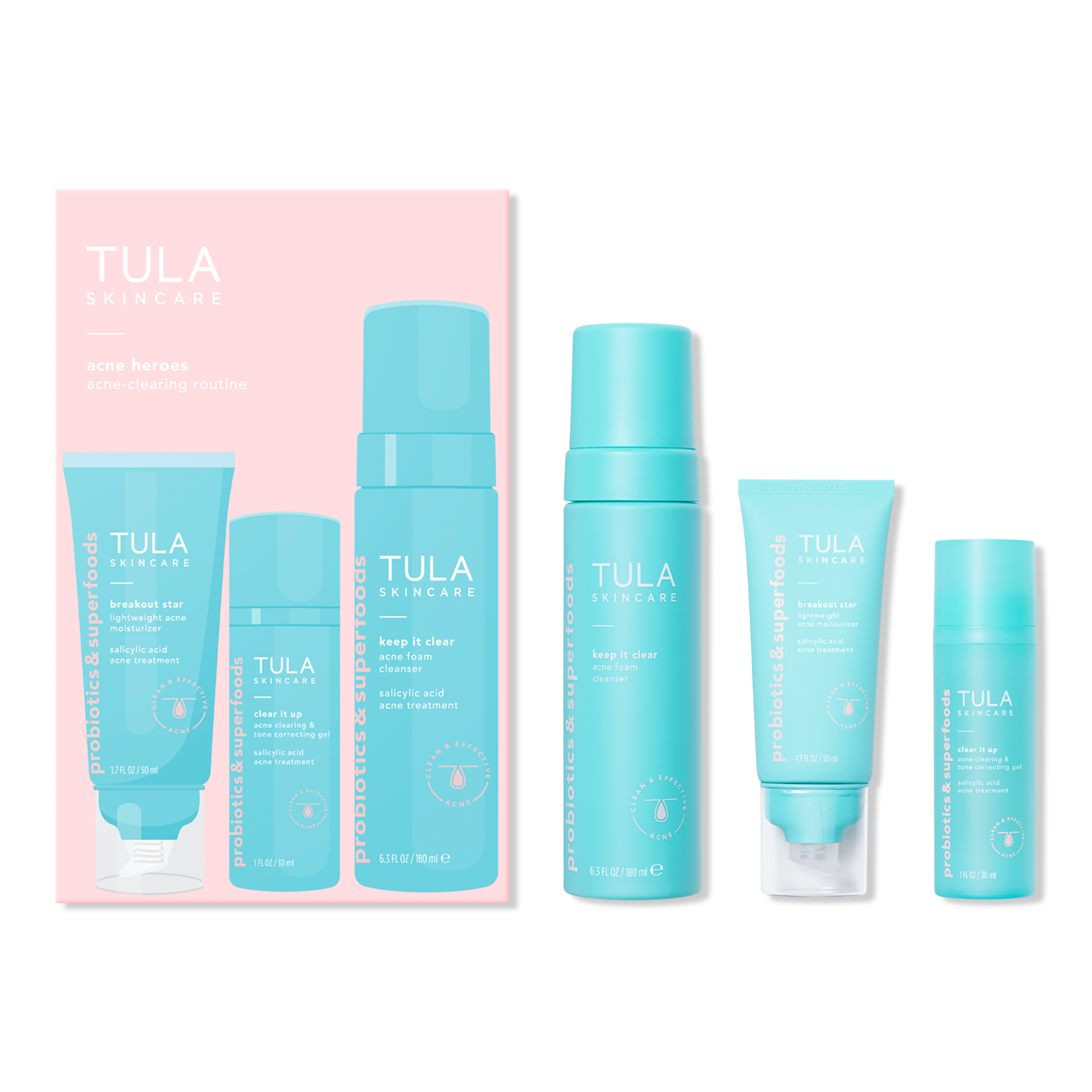 TULA Acne Heroes Acne Clearing Routine #1