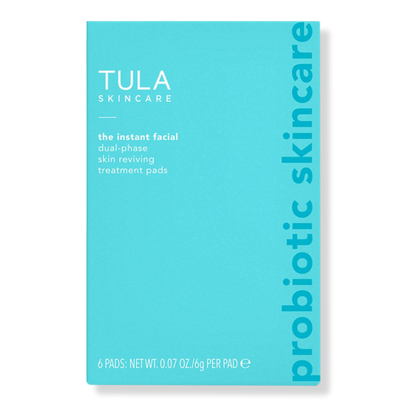 A tula The Instant Facial Dual Phase Skin Reviving Treatment Pads