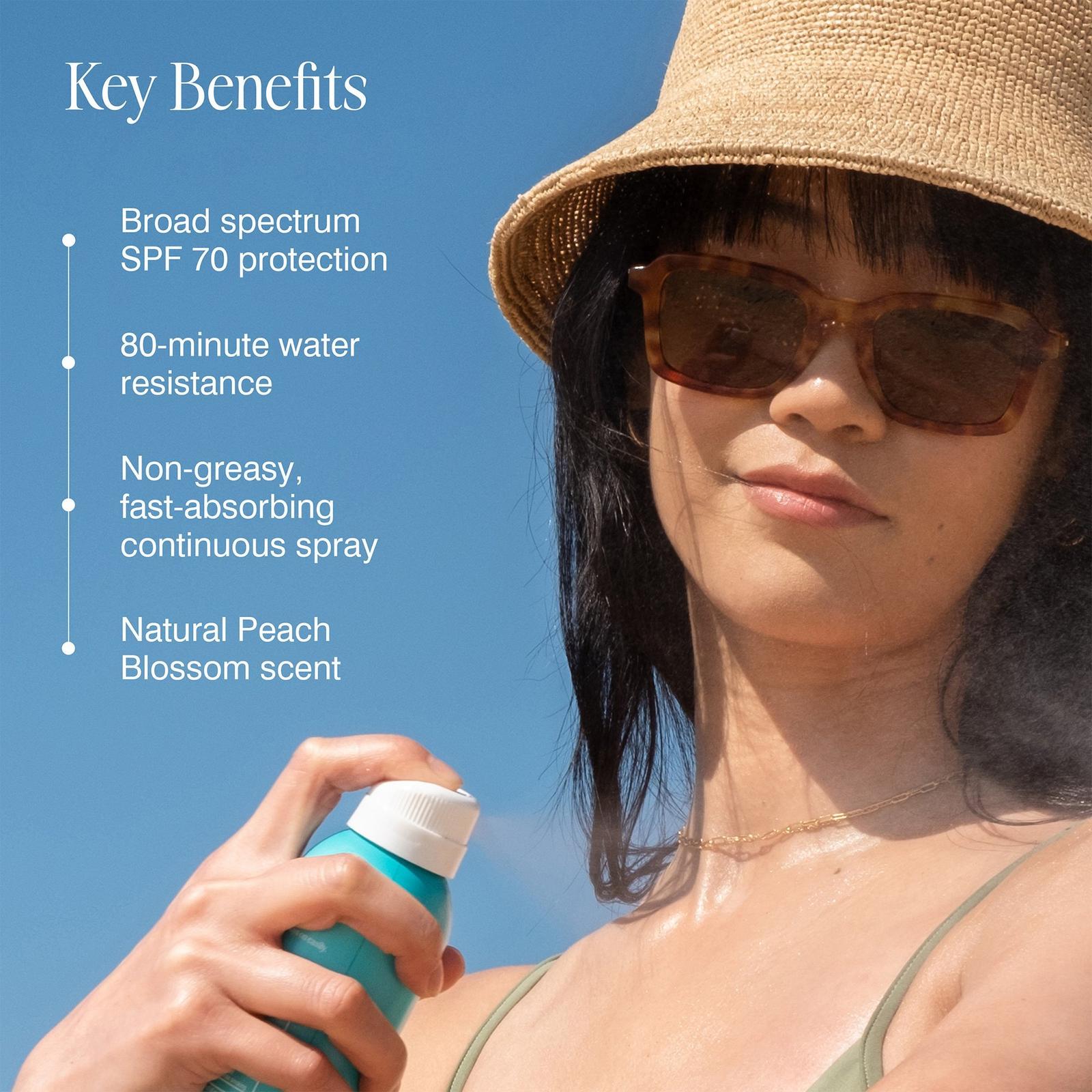 Peach Blossom Classic Body Organic Sunscreen Spray SPF 70