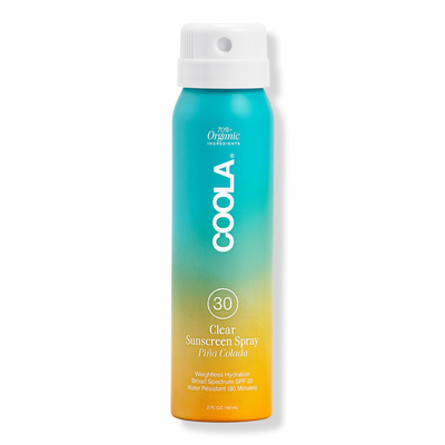 COOLA Travel Size Piña Colada Classic Body Organic Sunscreen Spray SPF 30