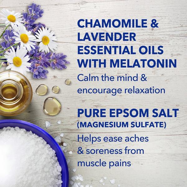 Dr Teal's Pure Epsom Salt Soak, Sleep Blend with Melatonin, Lavender & Chamomile Essential Oils #5