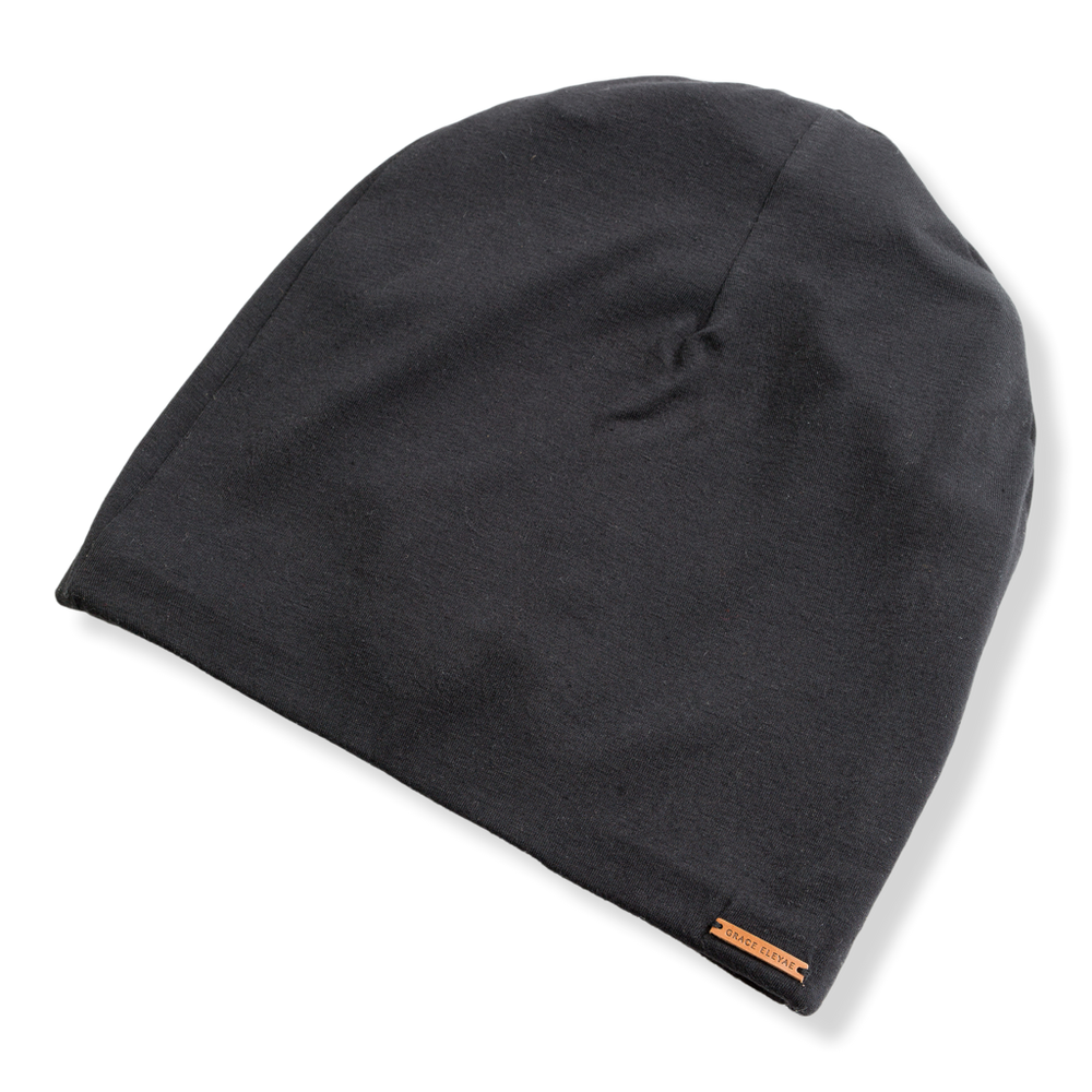 Grace Eleyae Adjustable Slap - Satin-lined Cap - Black