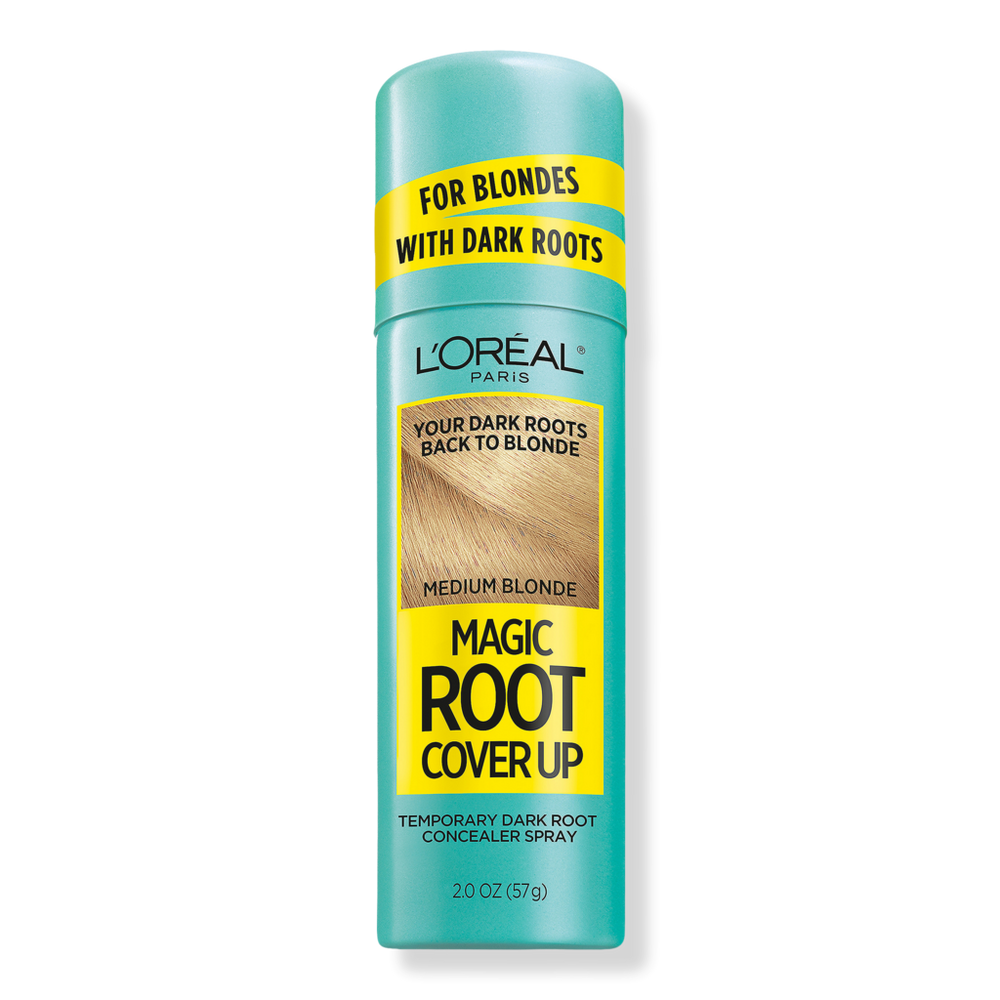L'oreal Magic Root Cover Up Temporary Concealer Spray For Blondes - Medium Blonde In Brown