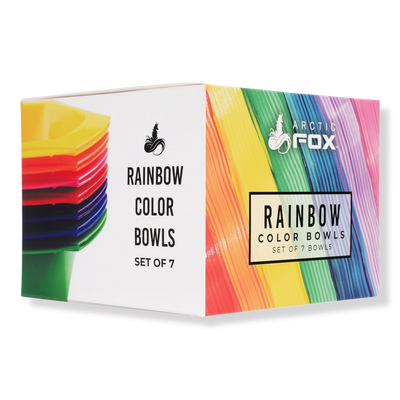 Arctic Fox Rainbow Color Bowls