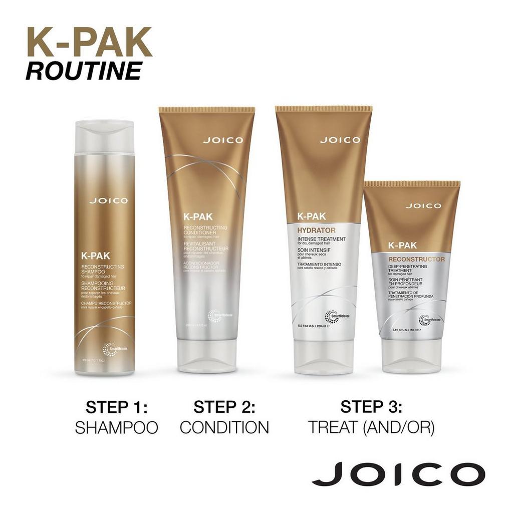 Joico K-PAK Daily Reconstructing Shampoo & Conditioner Set | For Damaged  Hair | Repair Damage & Prevent Breakage | Double Hair Strength | Boost  Shine