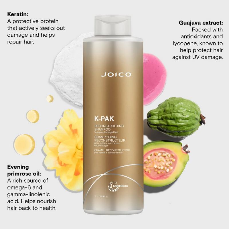 Joico - 33.8 oz K-PAK Reconstructing Shampoo to Repair Damaged