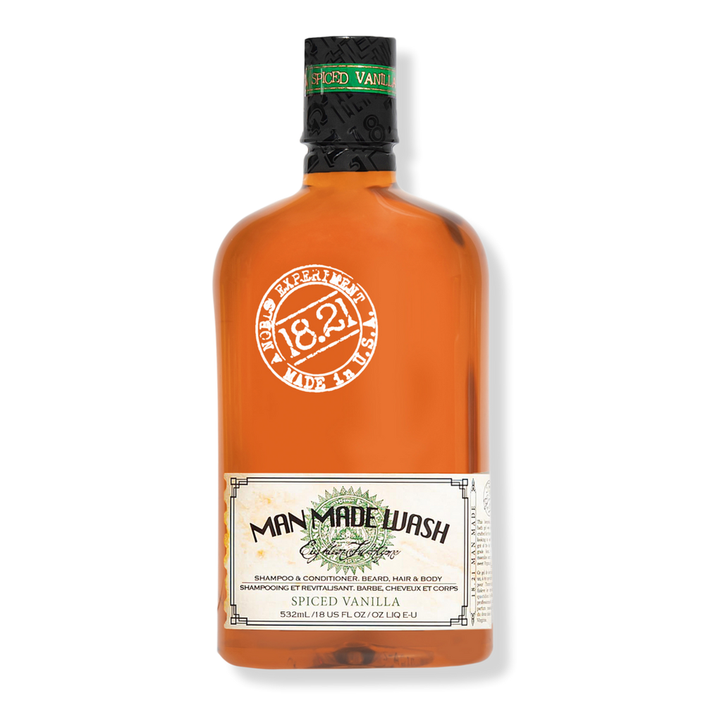 18.21 Man Made Spiced Vanilla Shampoo, Conditioner And Body Wash - 18.0 oz