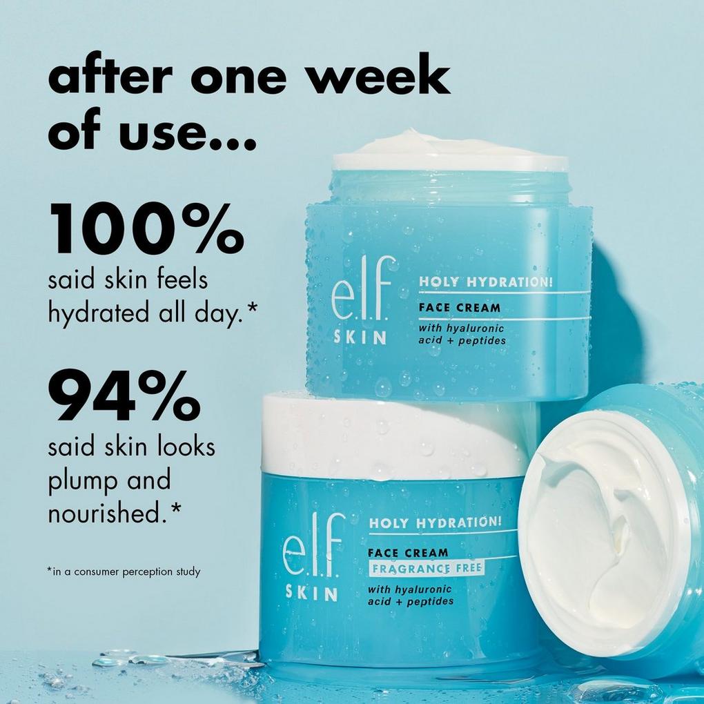 E.L.F., Holy Hydration! Face Cream, Fragrance Free