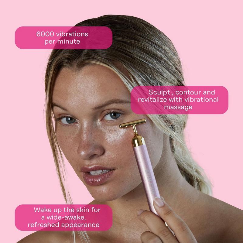 vibrating facial massage SPRING PARK Face Massager for Skin Care Electric T-Shape Vibrating Facial  Massager Tools Face Lifting Anti-Wrinkles Skin Tightening Face Firming main image 0