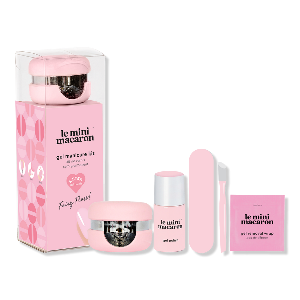 Le Mini Macaron 1-step Diy Glossy Gel Manicure Kit - Fairy Floss