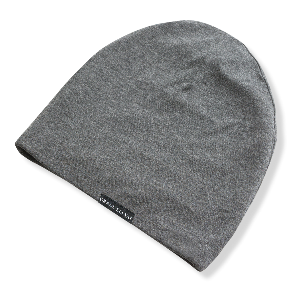 Sleep Beanie with Satin lining - Heather Gray – KITSCH