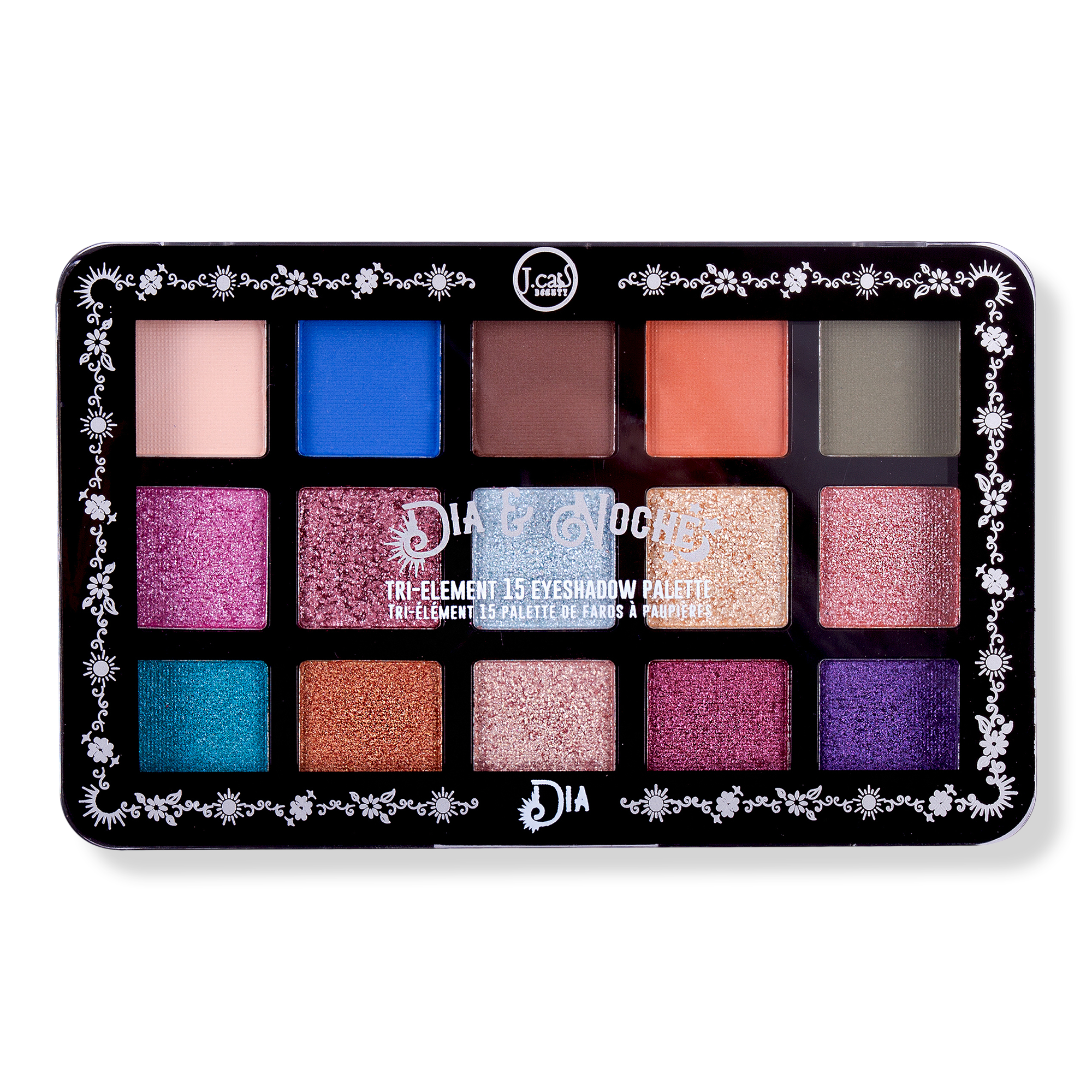 J.Cat Beauty Dia & Noche Tri-Element 15 Eyeshadow Palette - Dia #1