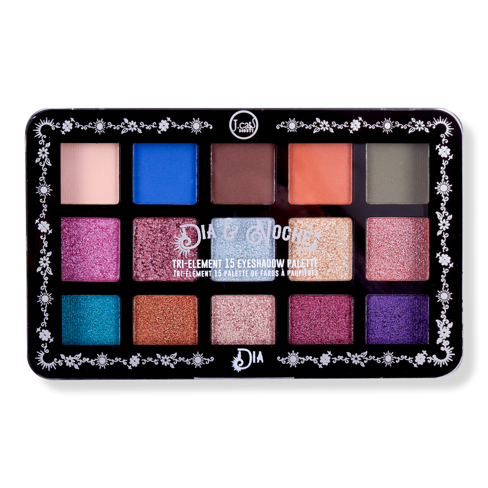 J.cat Beauty Dia & Noche Tri-element 15 Eyeshadow Palette - Dia