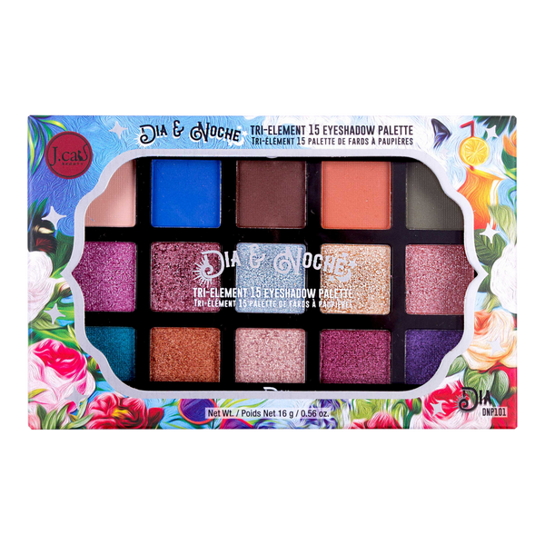 J.Cat Beauty Dia & Noche Tri-Element 15 Eyeshadow Palette - Dia #3