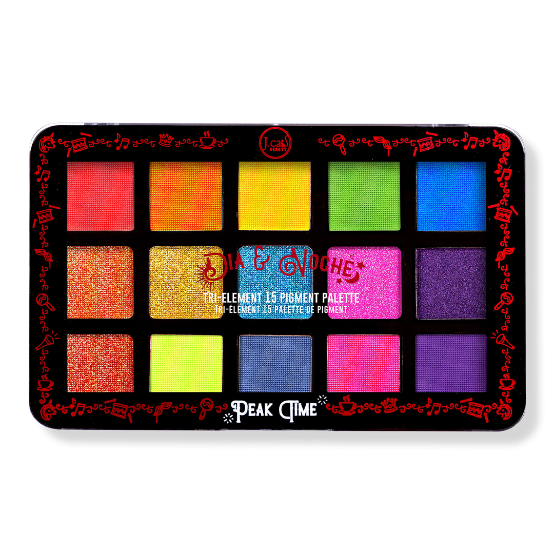 J.Cat Beauty Dia & Noche Tri-Element 15 Eyeshadow Palette - Peak Time #1