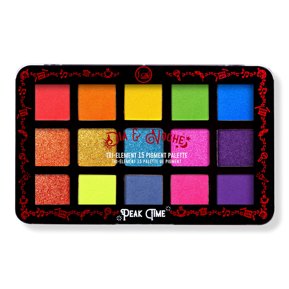 J.cat Beauty Dia & Noche Tri-element 15 Eyeshadow Palette - Peak Time