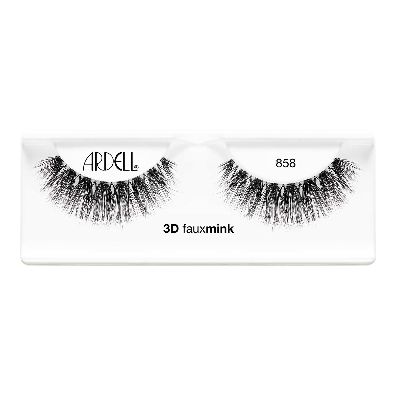 3D Faux Mink #858, Multi-dimensional False Eyelash with Invisiband