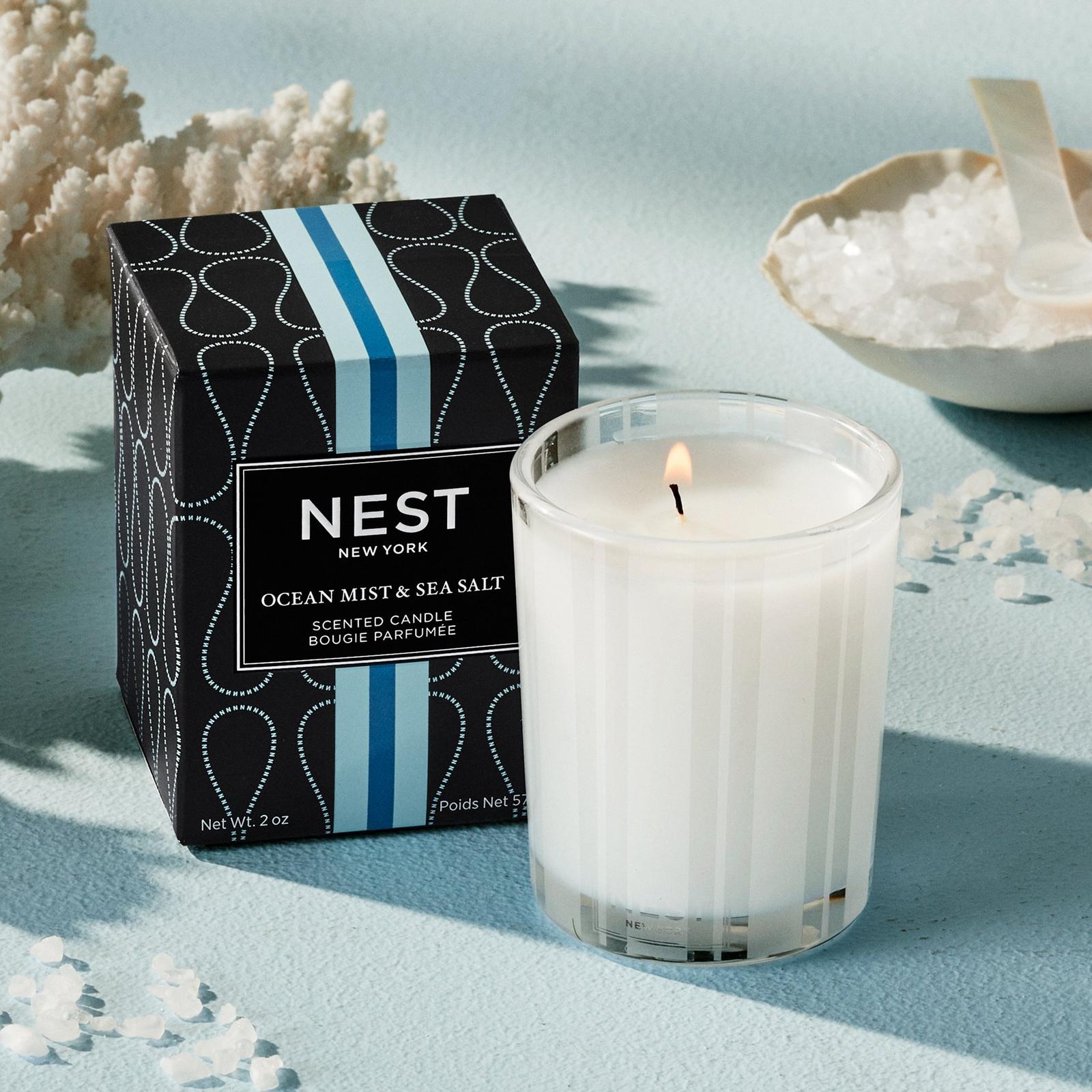 Ocean Mist & Sea Salt Scented Votive Candle