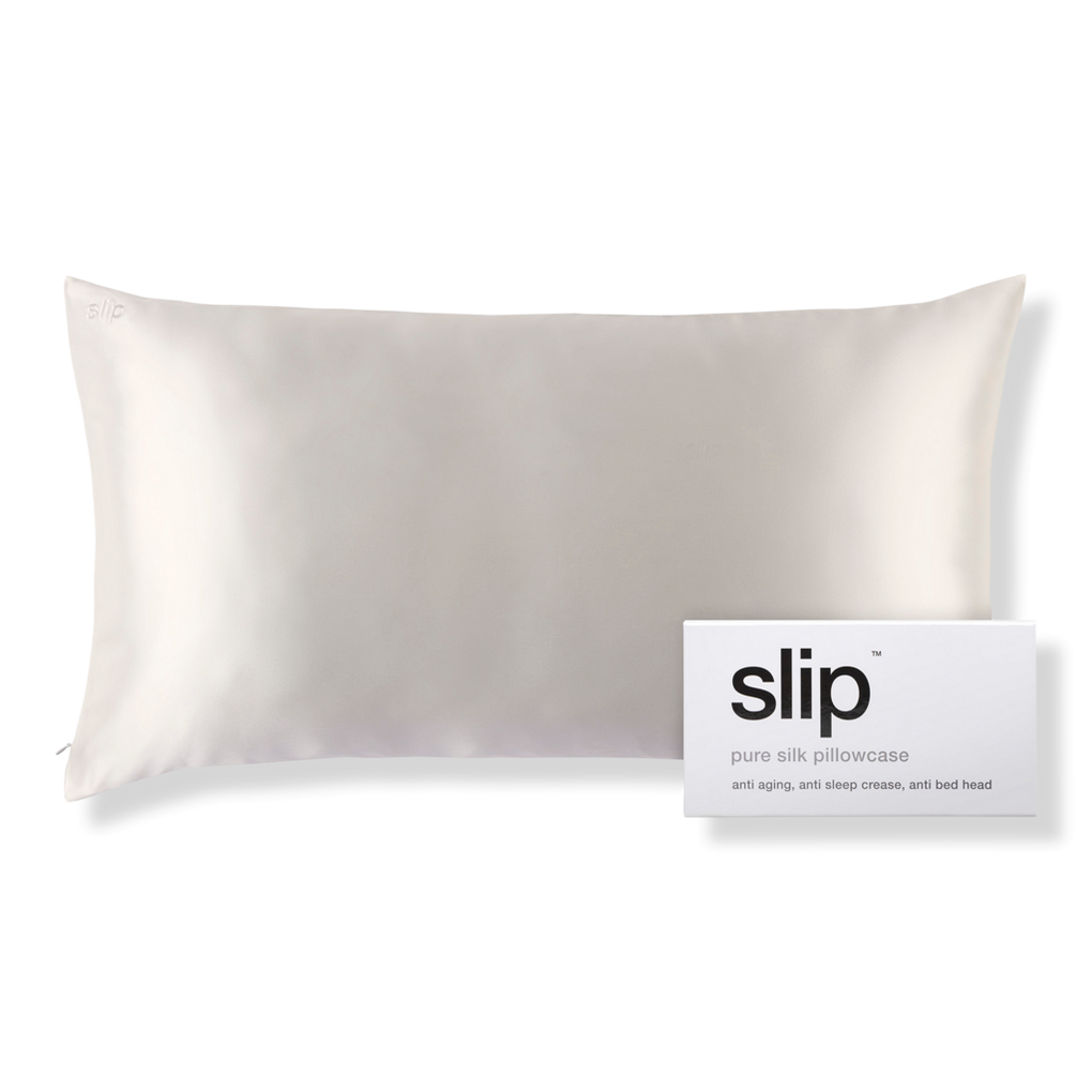 Slip® Pure Silk Zippered Pillowcase, White