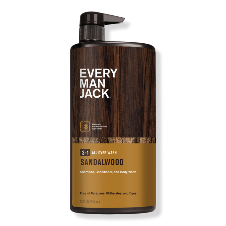 Every Man Jack Sandalwood Men's Hydrating 3-in-1 All Over Wash #1
