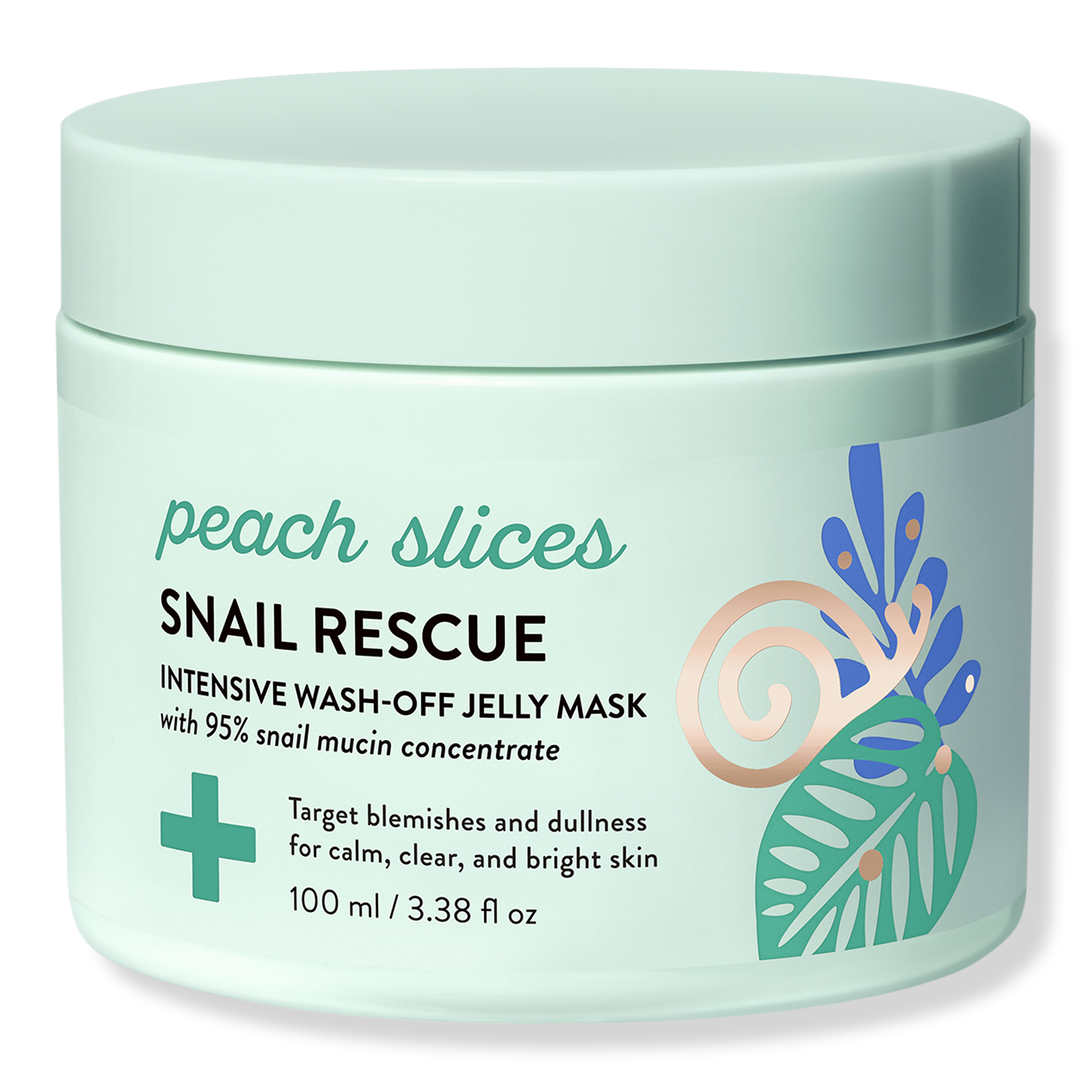 Peach Slices Snail Rescue Intensive Wash-Off Jelly Mask #1