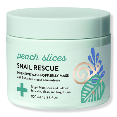 Peach Slices Snail Rescue Intensive Wash-Off Jelly Mask