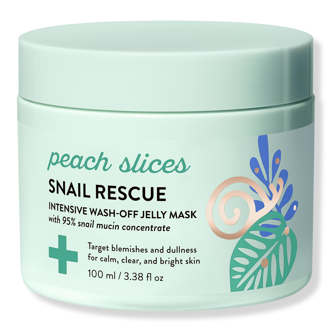 Peach Slices Snail Rescue Intensive Wash-Off Jelly Mask #1