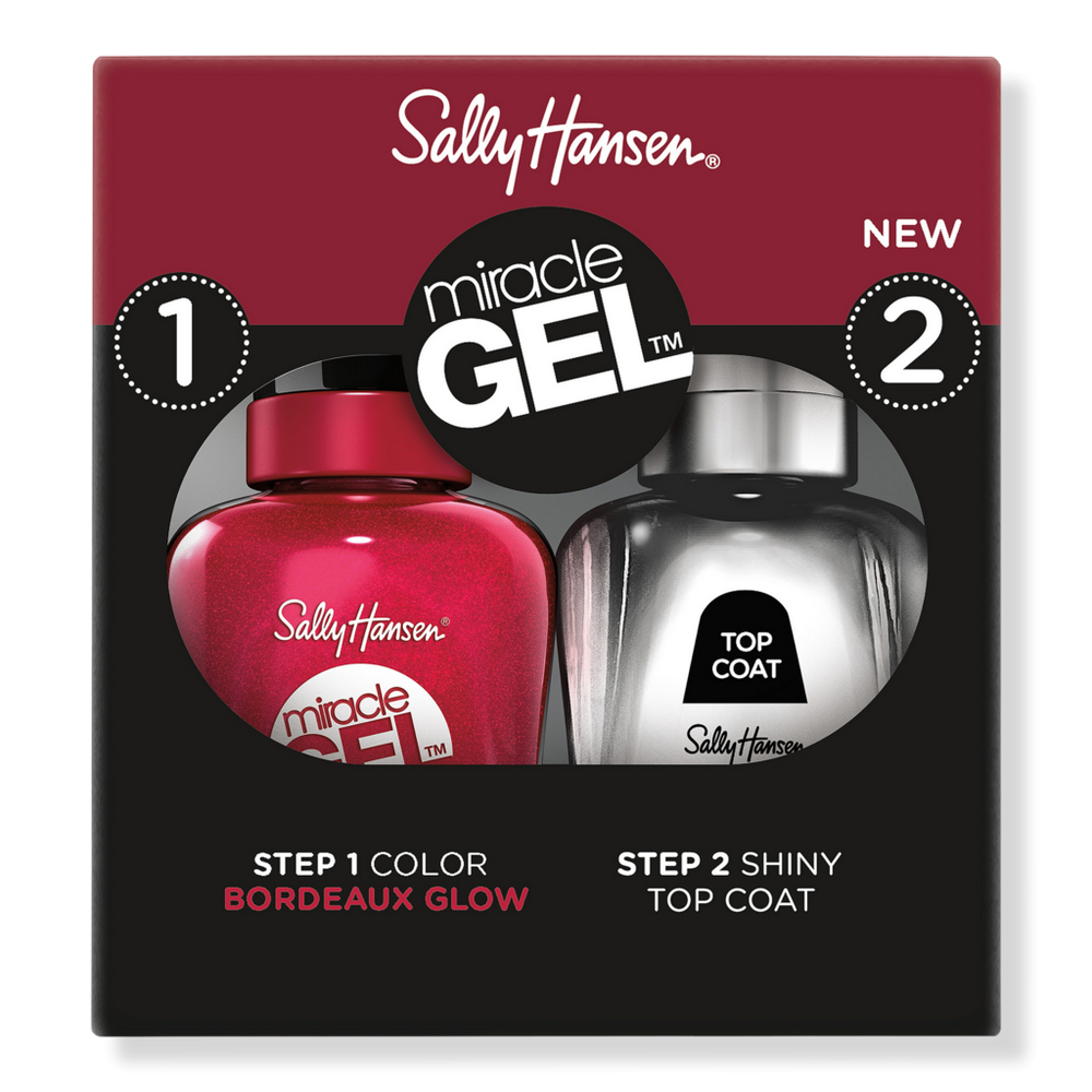 Sally Hansen Miracle Gel Nail Polish Duo Pack - Bordeaux Glow