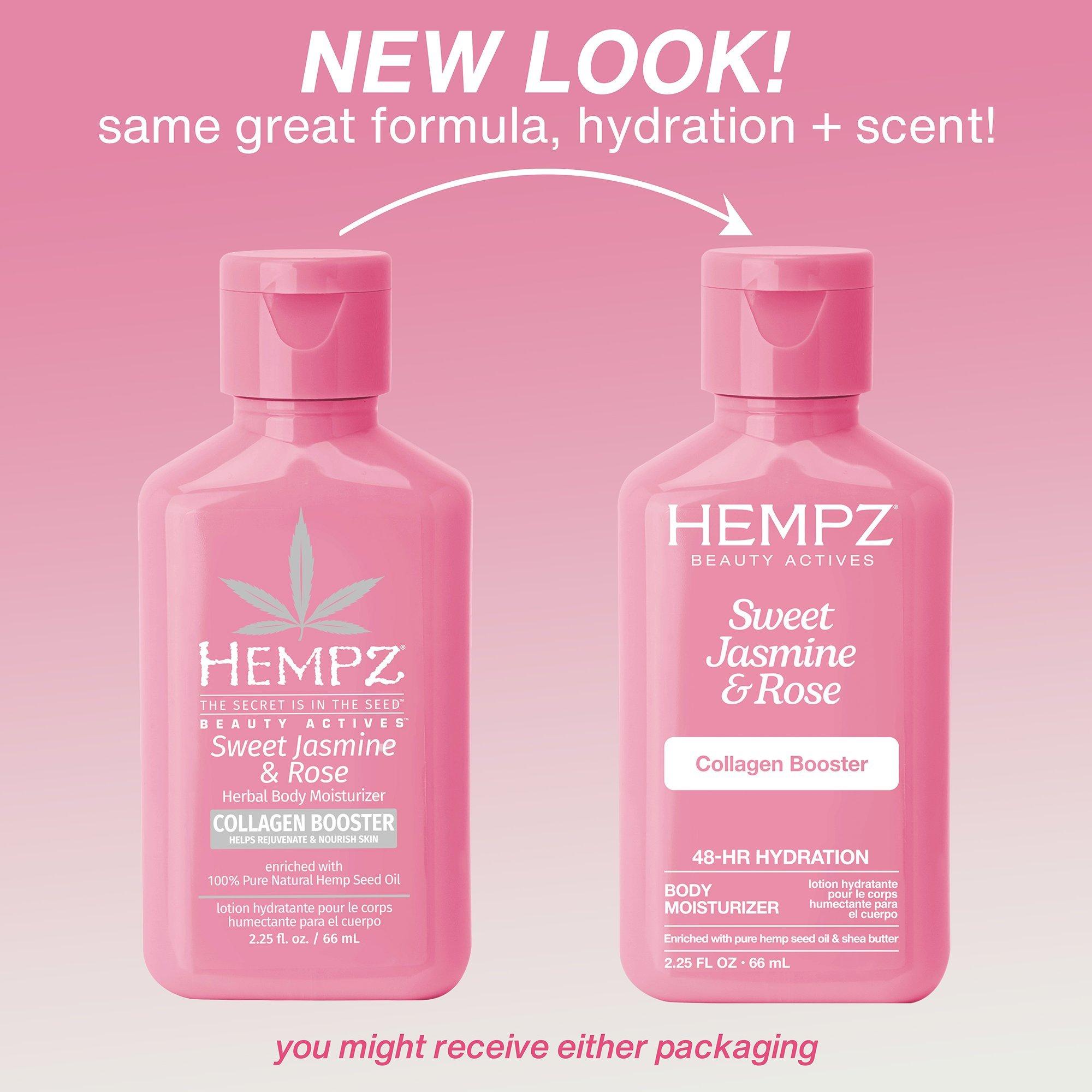 Увлажняющий крем для тела с жасмином, розой и коллагеном Hempz Sweet Jasmine & Rose — фото 2