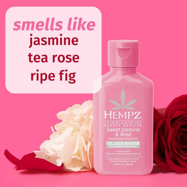 Hempz Sweet Jasmine & Rose Smoothing Herbal Body Moisturizer With Collagen #3