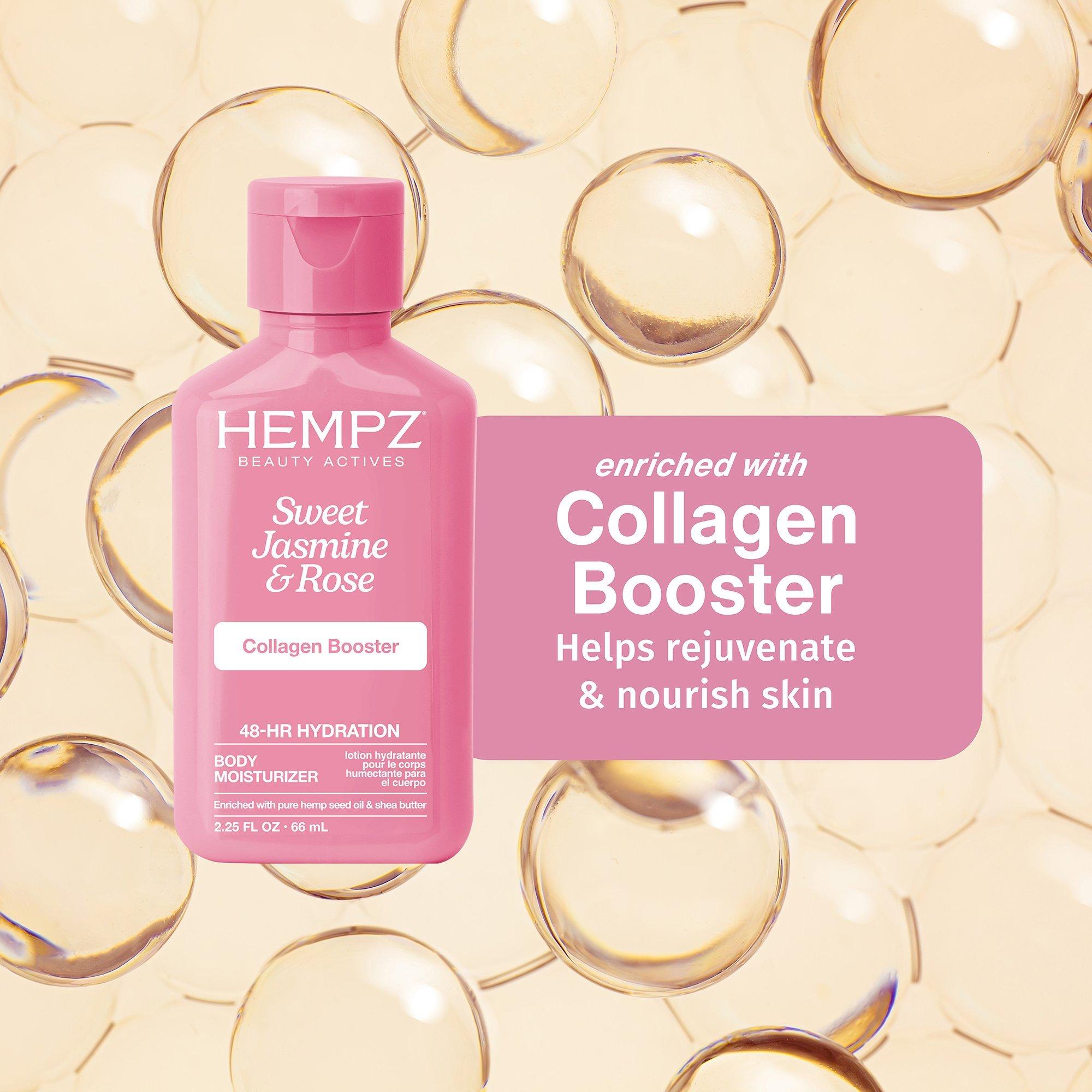 Увлажняющий крем для тела с жасмином, розой и коллагеном Hempz Sweet Jasmine & Rose — фото 4