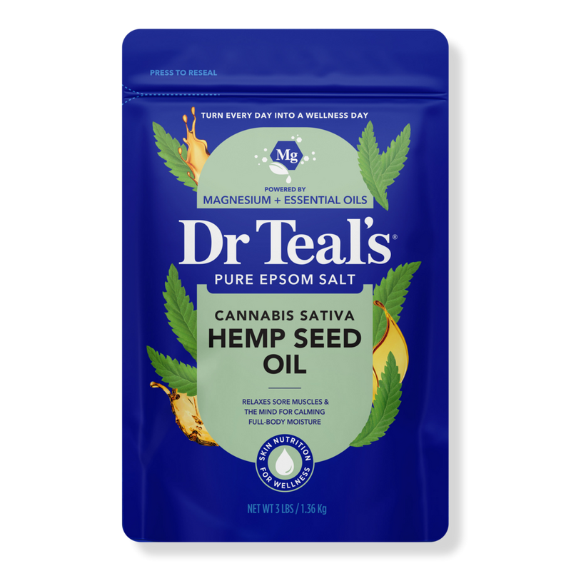 Dr Teal's - Cannabis Sativa Hemp Seed Oil Pure Epsom Salt | Ulta