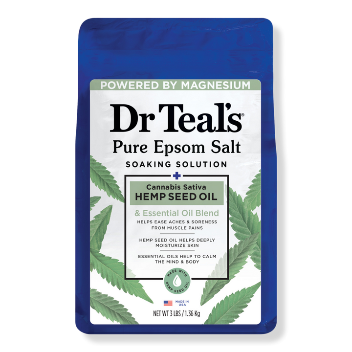 Dr Teal's Cannabis Sativa Hemp Seed Oil Pure Epsom Salt #1