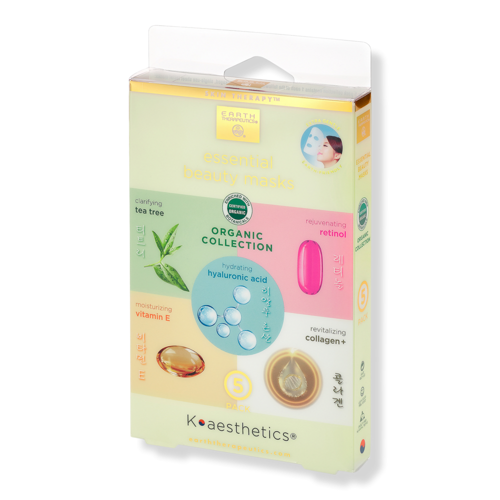 Earth Therapeutics Organic Collection Essential Beauty Masks