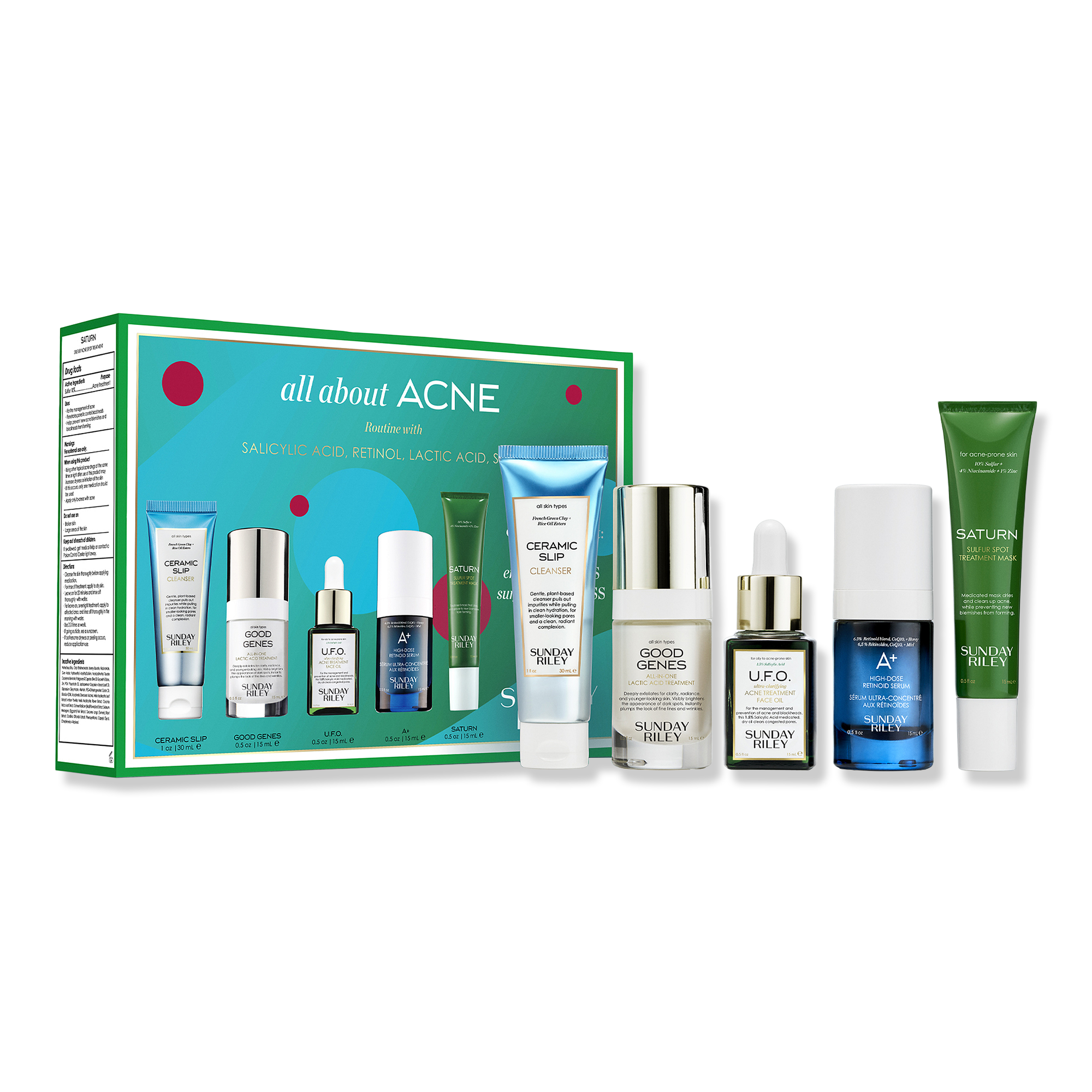 SUNDAY RILEY All About Acne Routine 5 Piece Kit #1