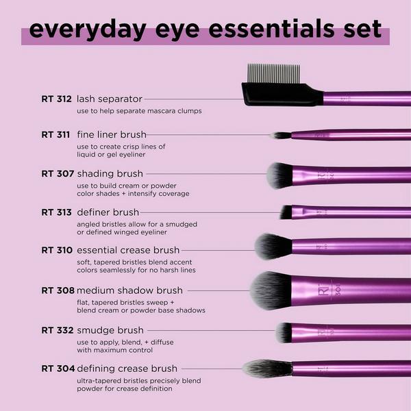 Real Techniques Everyday Eye Essentials Makeup Brush Set #3