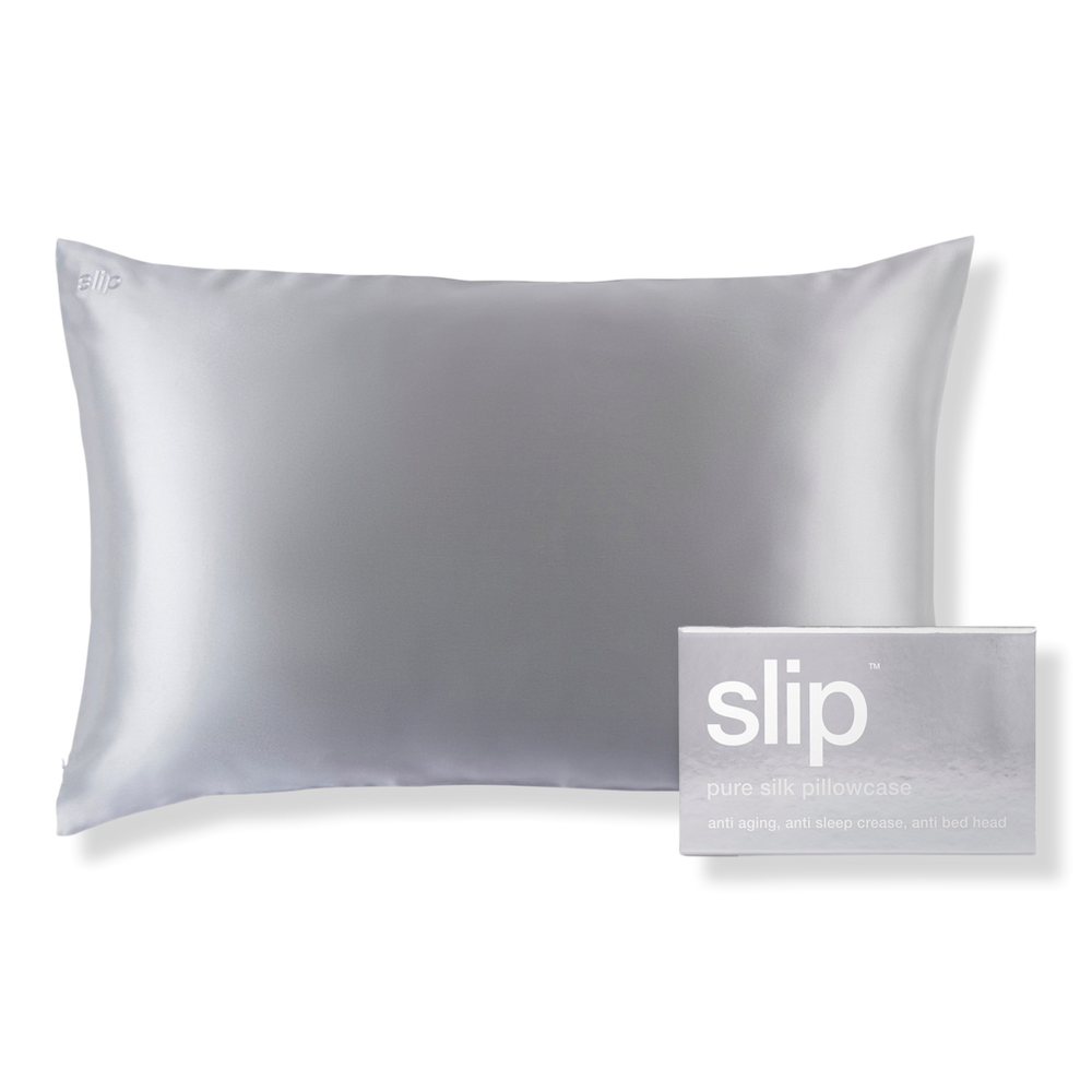Slip Pure Silk Queen Pillowcase - Silver In Silver