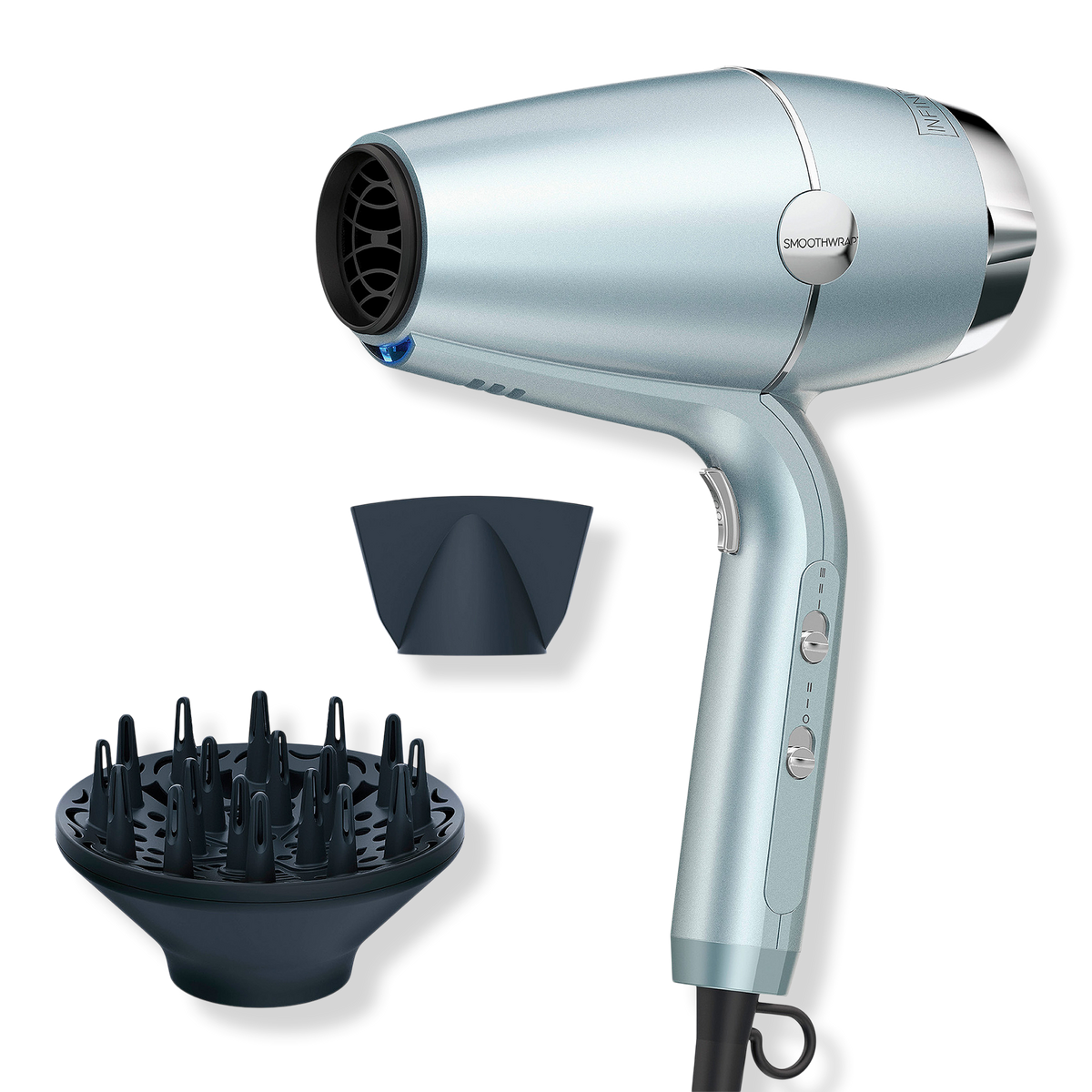 Conair Light Blue Metallic InfinitiPRO By Conair SmoothWrap Hair Dryer with Dual Ion Therapy Ulta Beauty