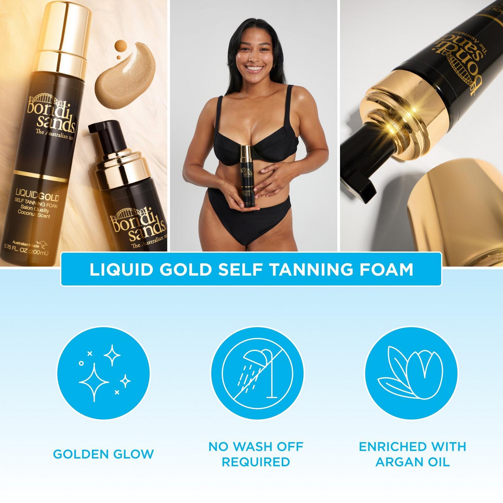 Salon Quality Self Tanning Foam Liquid Gold