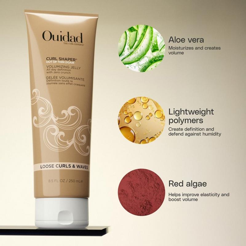 Ouidad - 8.5 oz Curl Shaper Out of Thin Hair Volumizing Curl Jelly
