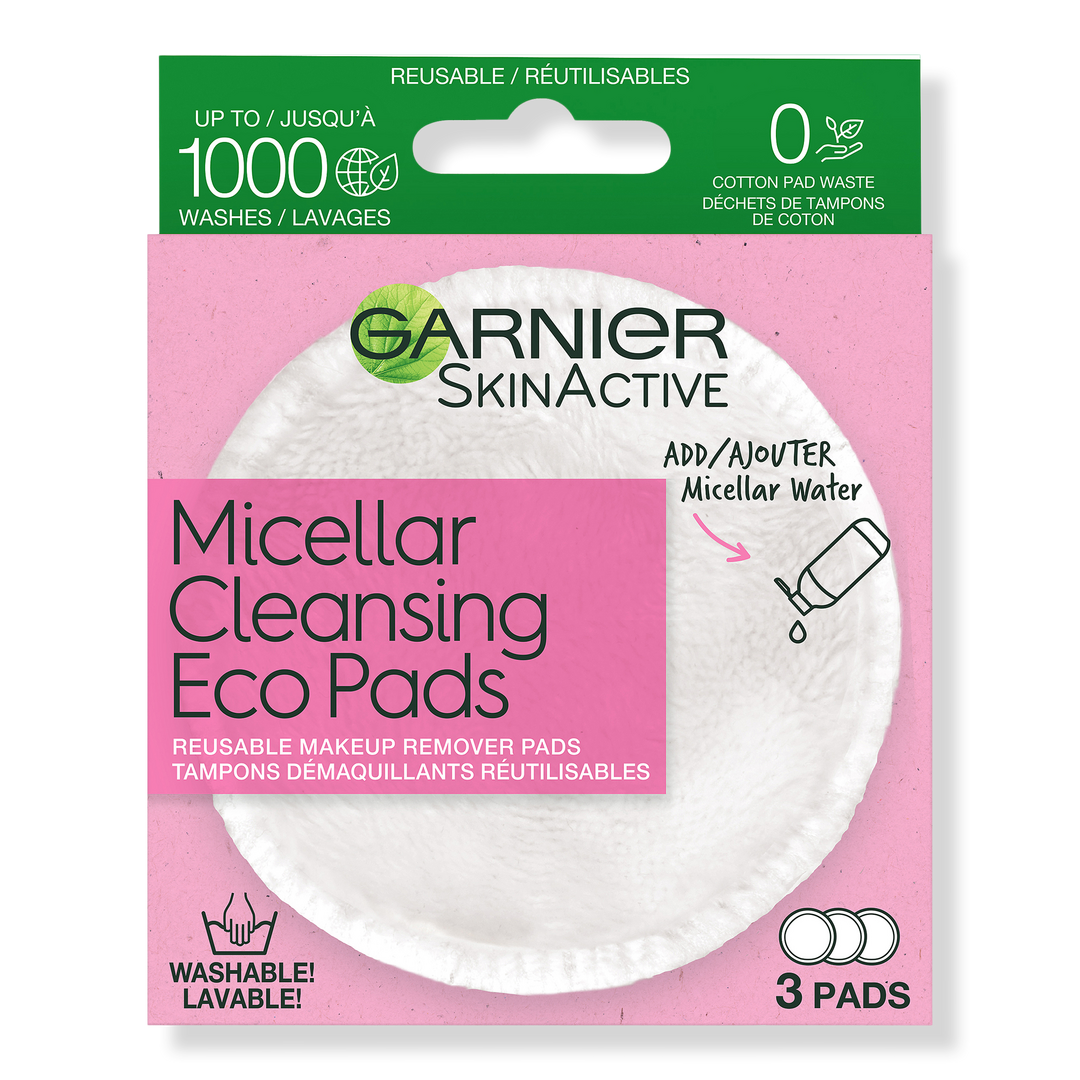 Garnier SkinActive Micellar Cleansing Eco Pads, Reusable, 3 Pack #1