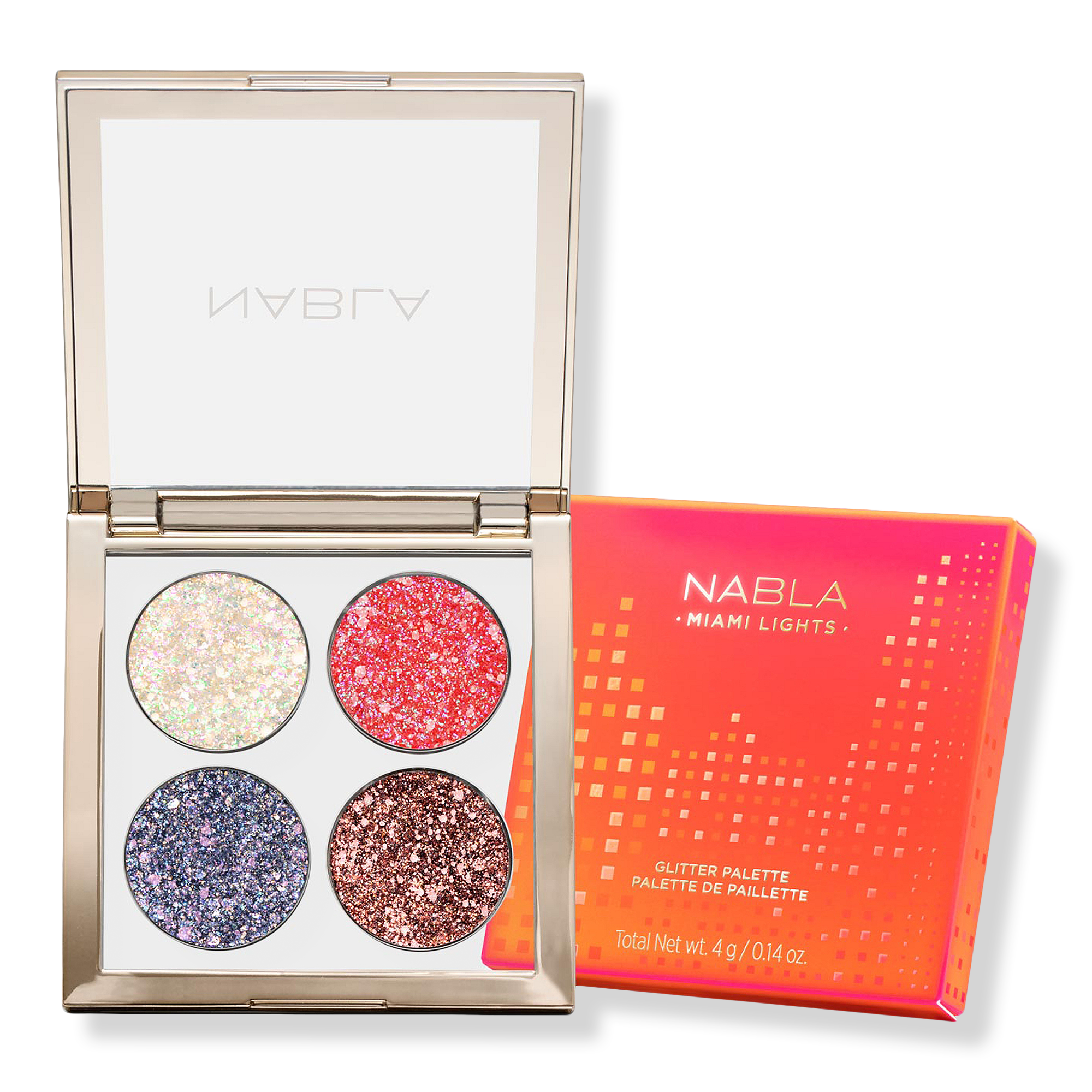 NABLA Miami Lights Glitter Palette #1