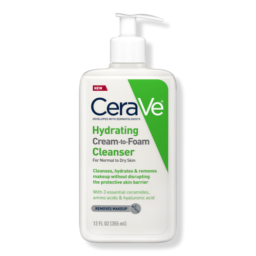 Hydrating Cream-to-Foam Face Wash for Balanced to Dry Skin