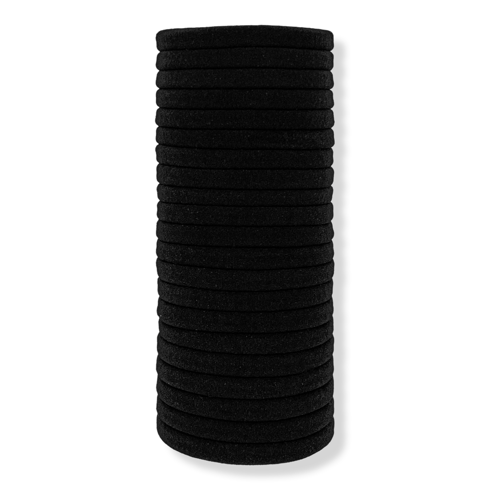 Kitsch Eco-friendly Nylon Hair Elastics - Black In Black